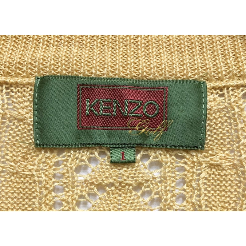 KENZO GOLF 黃色 針織外套 上衣 1號（M）