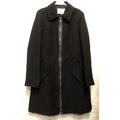 3.1 PHILLIP LIM 設計師品牌 黑色 麻料 長版外套 美碼2號(XS)