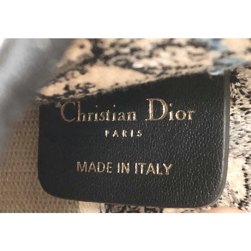 CHRISTIAN DIOR  MINI BOOK TOTE 刺繡 迷你 手拿包 有證書保證正品