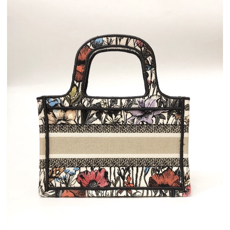 CHRISTIAN DIOR  MINI BOOK TOTE 刺繡 迷你 手拿包 有證書保證正品