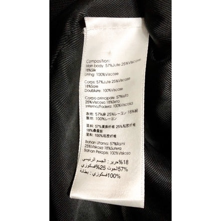 3.1 PHILLIP LIM 設計師品牌 黑色 麻料 長版外套 美碼2號(XS)