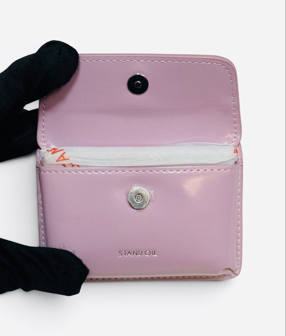 STAND OIL 帶鍊 小短夾 chubby wallet glossy 全新品
