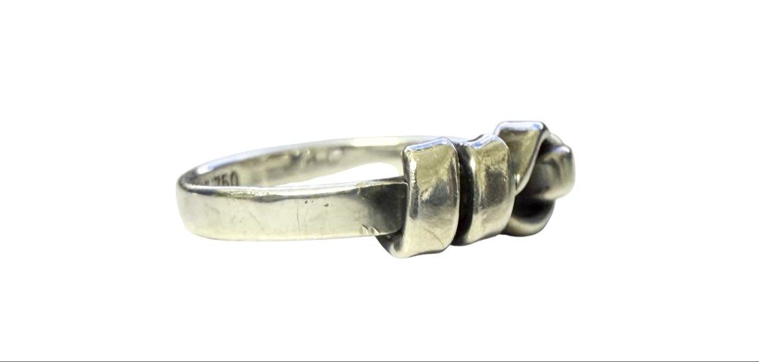 TIFFANY & CO. 蒂芬妮 愛情結 925純銀 戒指 保證正品