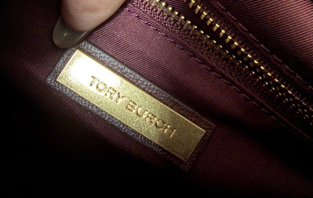 TORY BURCH 酒紅色 磁吸扣 鏈帶 包 保證正品
