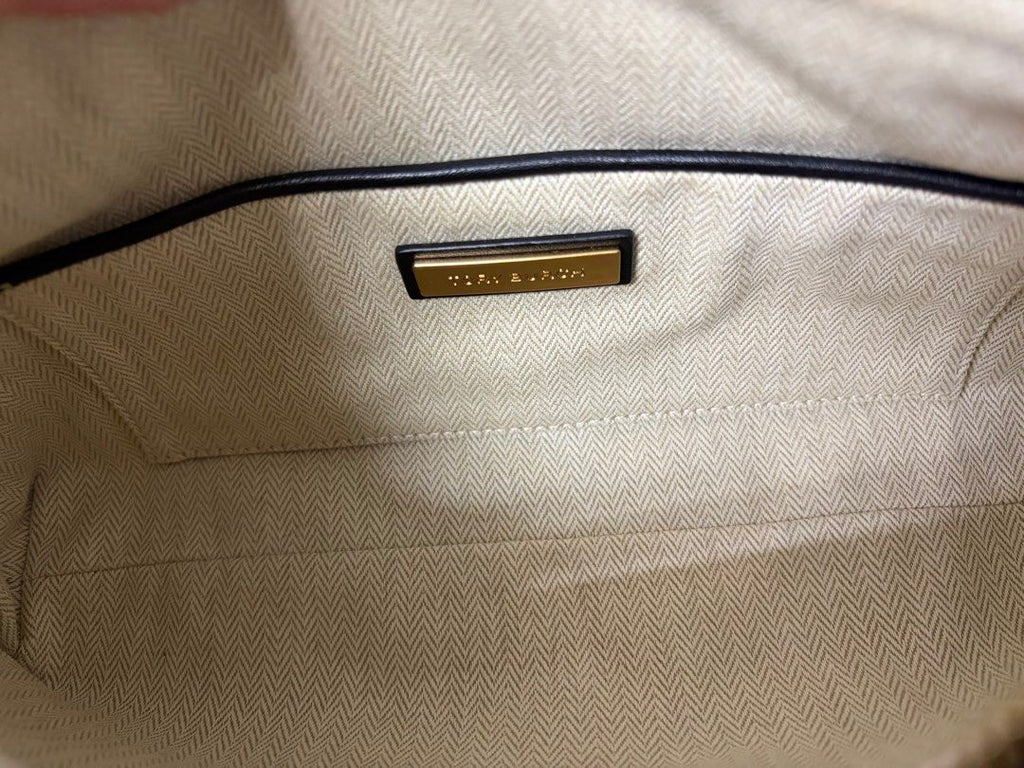 近新品❗️❗️❗️TORY BURCH 黑色 菱格紋 肩背 腋下 包 保證正品