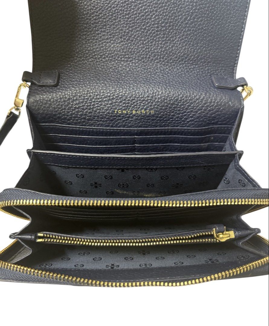 TORY BURCH 黑色 信封式 斜背包 WOC 保證100%真品