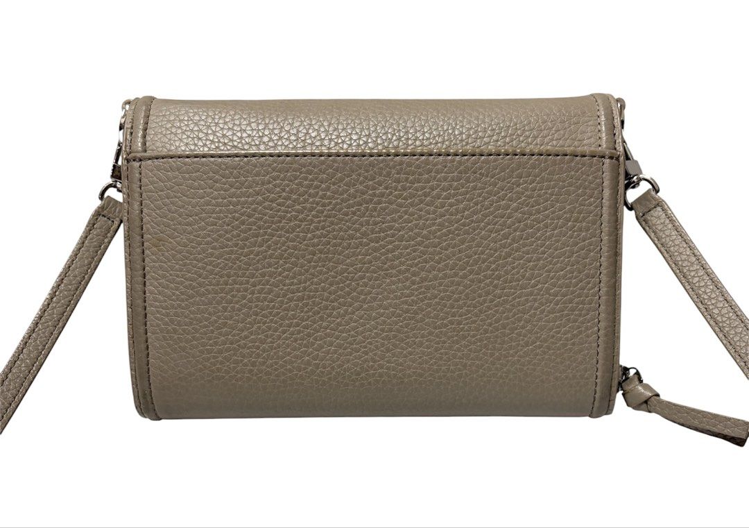 &nbsp;TORY BURCH 灰色 WOC 斜背包 保證正品