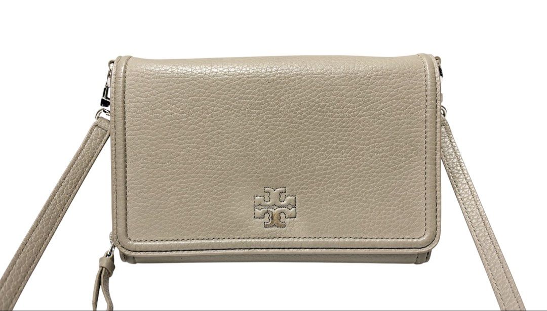 &nbsp;TORY BURCH 灰色 WOC 斜背包 保證正品