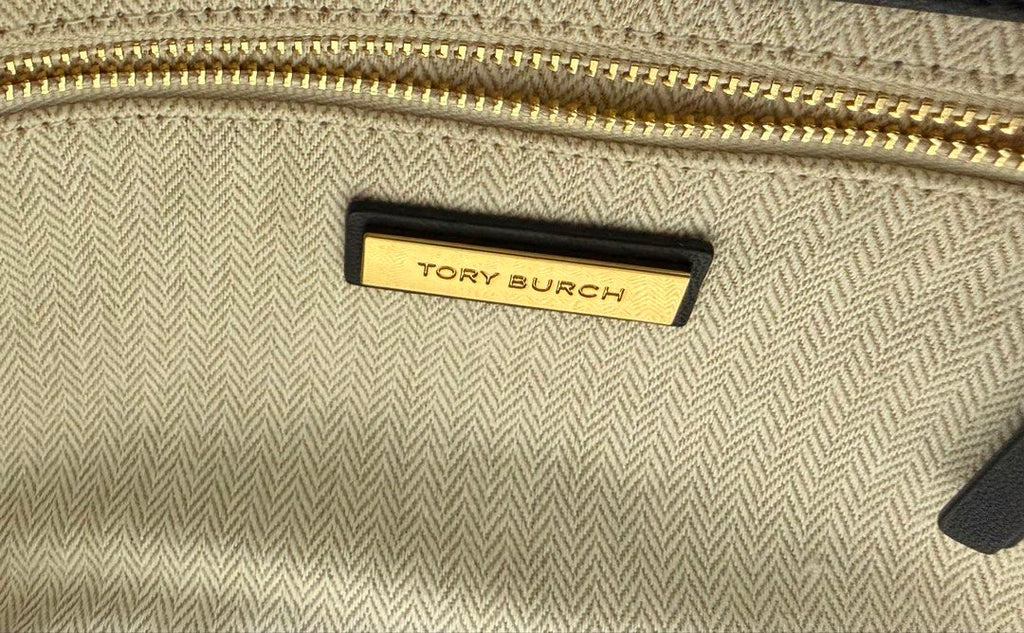 近新品❗️ ❗️ ❗️ TORY BURCH KIRA CHEVRON 黑色 羊皮 掀蓋 手提 斜背包 保證正品
