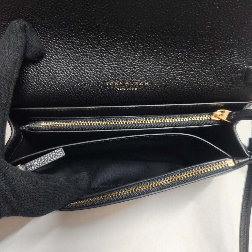 TORY BURCH THEA WOC 卡夾 零錢包 斜背包 黑色 小包 保證正品