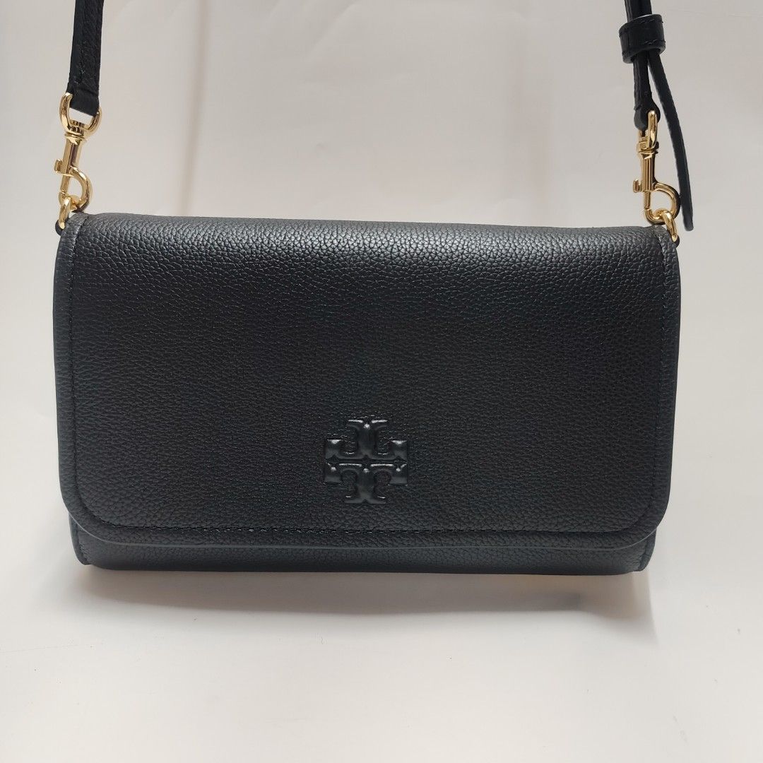 TORY BURCH THEA WOC 卡夾 零錢包 斜背包 黑色 小包 保證正品