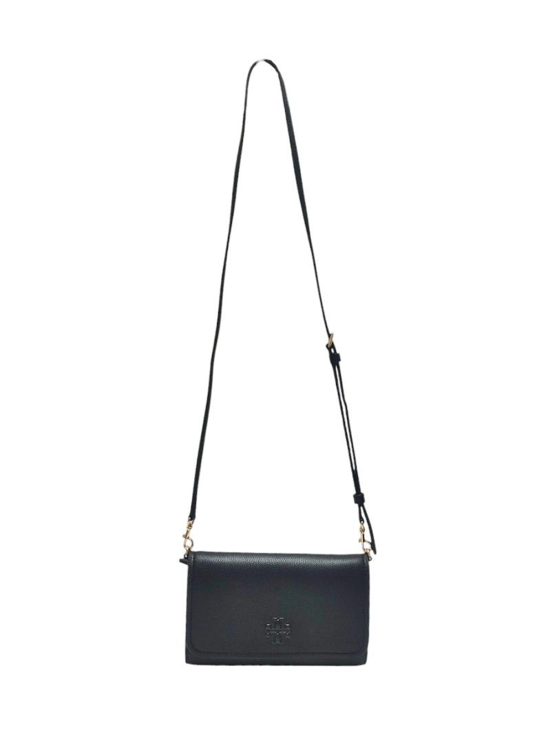 TORY BURCH THEA WOC 卡夾 零錢包 斜背包 黑色 小包 保證正品