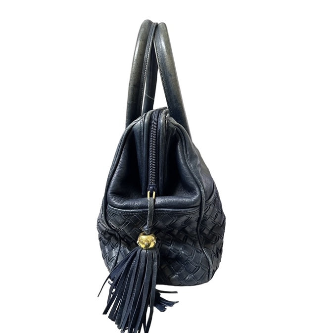 BALLY 手提包 藍色 流蘇 保證正品100%