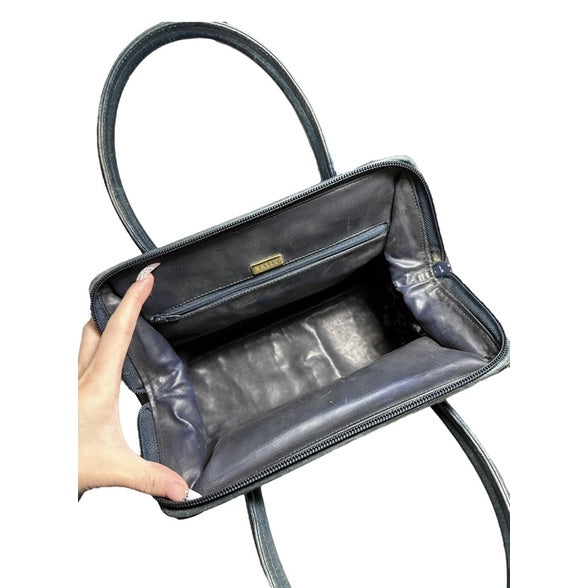 BALLY 手提包 藍色 流蘇 保證正品100%