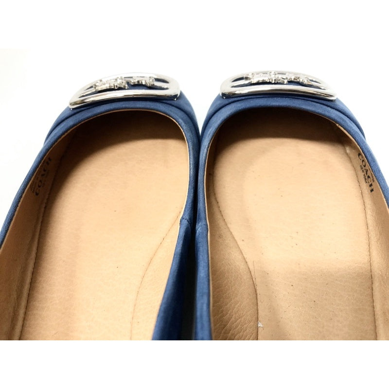 COACH 寶藍色 麂皮 娃娃鞋 平底鞋 38號 保證正品