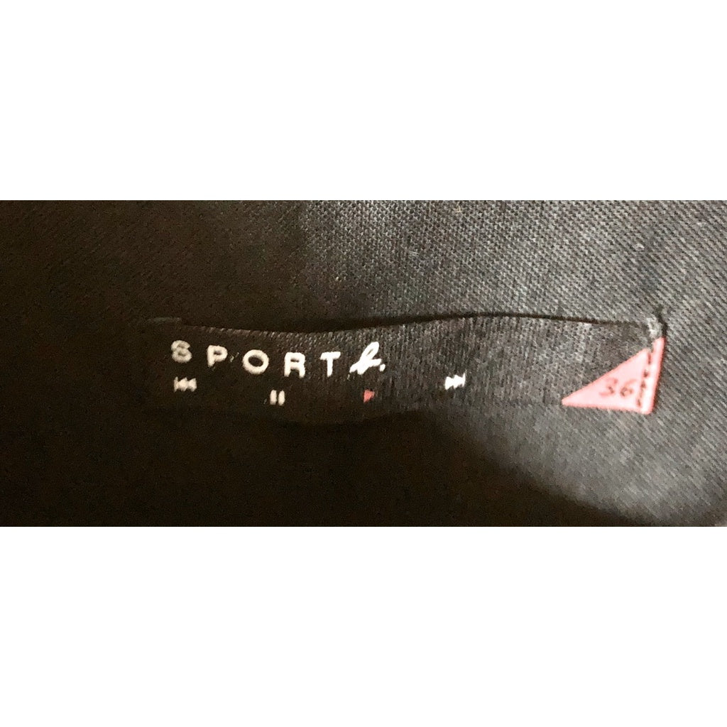 AGNES B. SPORT B 黑色 短袖 背後圖案 襯衫 36號