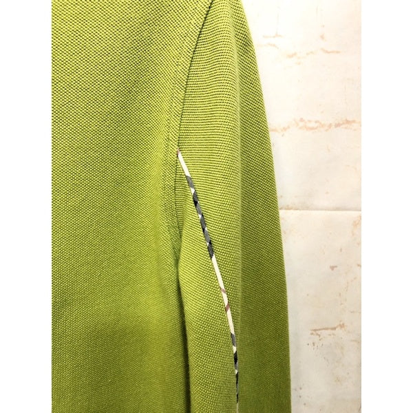 BURBERRY 綠色 長袖 POLO衫 S號 保證正品