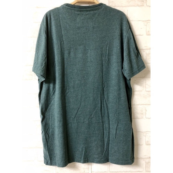 SUPERDRY 極度乾燥 綠色 黃字 短袖 T-shirt 2XL號 保證正品