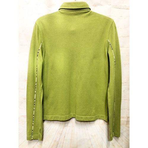 BURBERRY 綠色 長袖 POLO衫 S號 保證正品