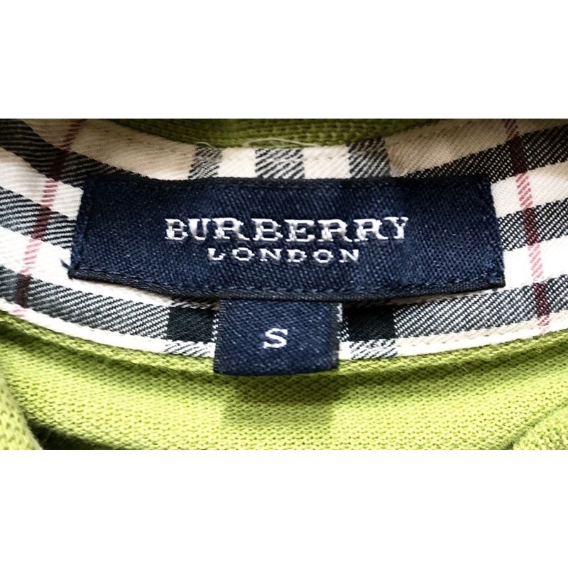 BURBERRY 綠色 長袖 POLO衫 S號 保證正品