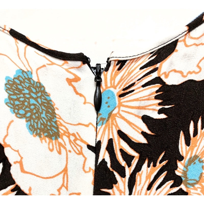 PRADA 花朵 無袖 洋裝 後拉鏈式 40(L)號 保證正品
