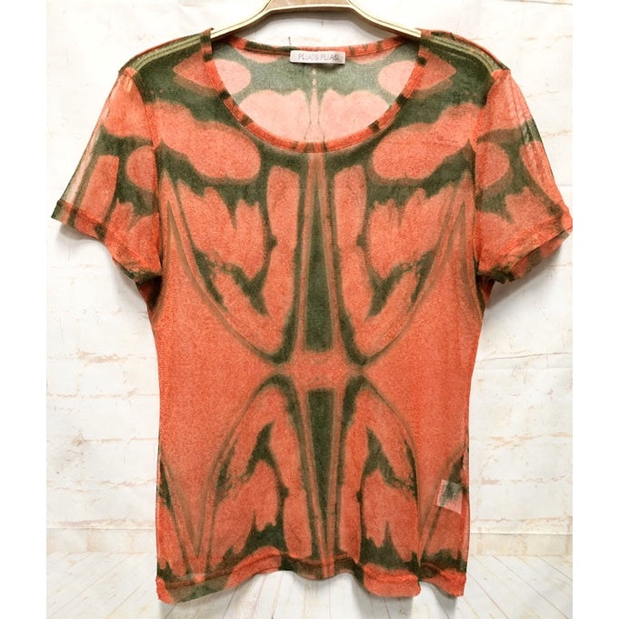 PLEATS PLEASE PP ISSEY MIYAKE 三宅 摺衣 皺褶 網紗 透視 上衣 5號 保證正品