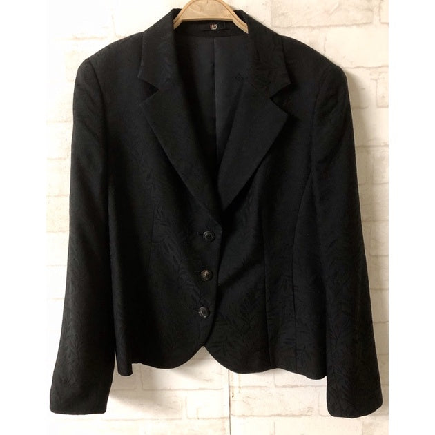 DAKS 日本製 黑色 花紋 西裝外套 13號 保證正品
