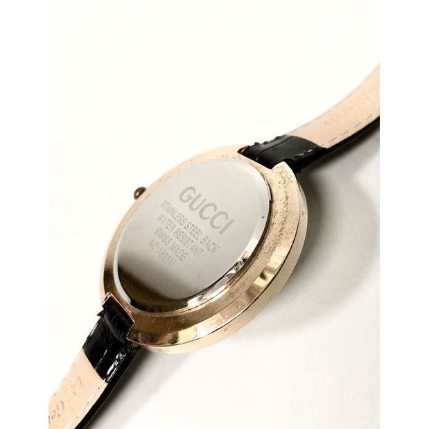 GUCCI 金色 古董錶 復古錶 大錶面 皮革錶帶 無盒 保證正品