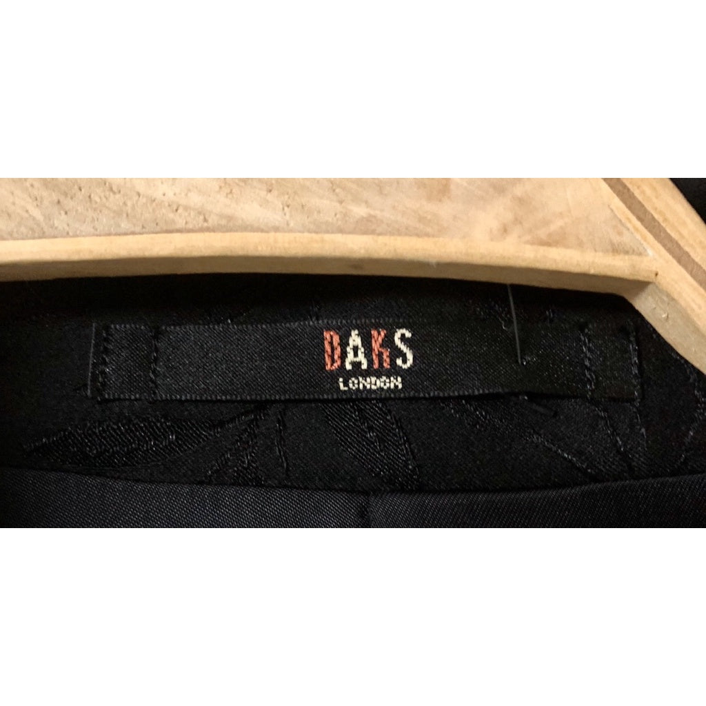DAKS 日本製 黑色 花紋 西裝外套 13號 保證正品