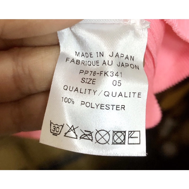 PLEATS PLEASE PP ISSEY MIYAKE 三宅 摺衣 皺褶 螢光粉 無袖 上衣 背心 5號 保證正品