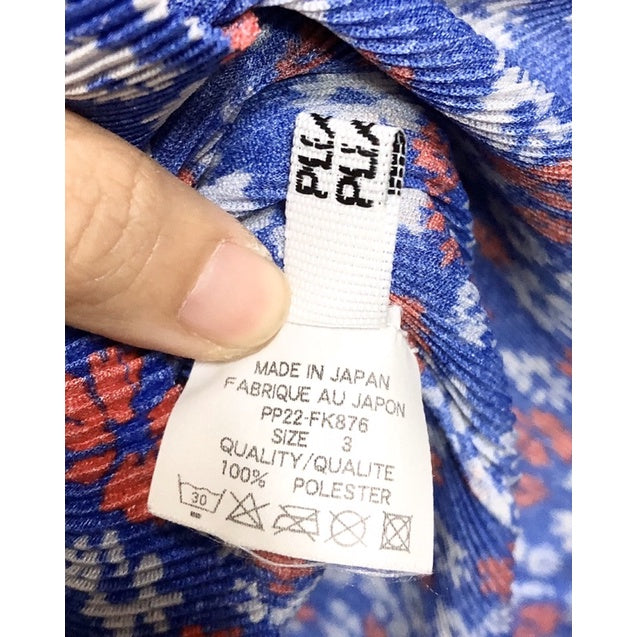 PLEATS PLEASE PP ISSEY MIYAKE mist 三宅 摺衣 皺褶 小花 短袖 上衣 3號 保證正品