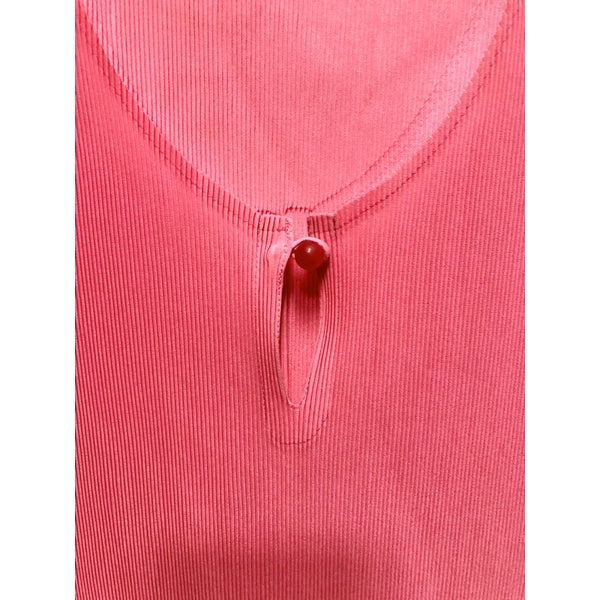 PLEATS PLEASE PP ISSEY MIYAKE 三宅 摺衣 皺褶 螢光粉 無袖 上衣 背心 5號 保證正品