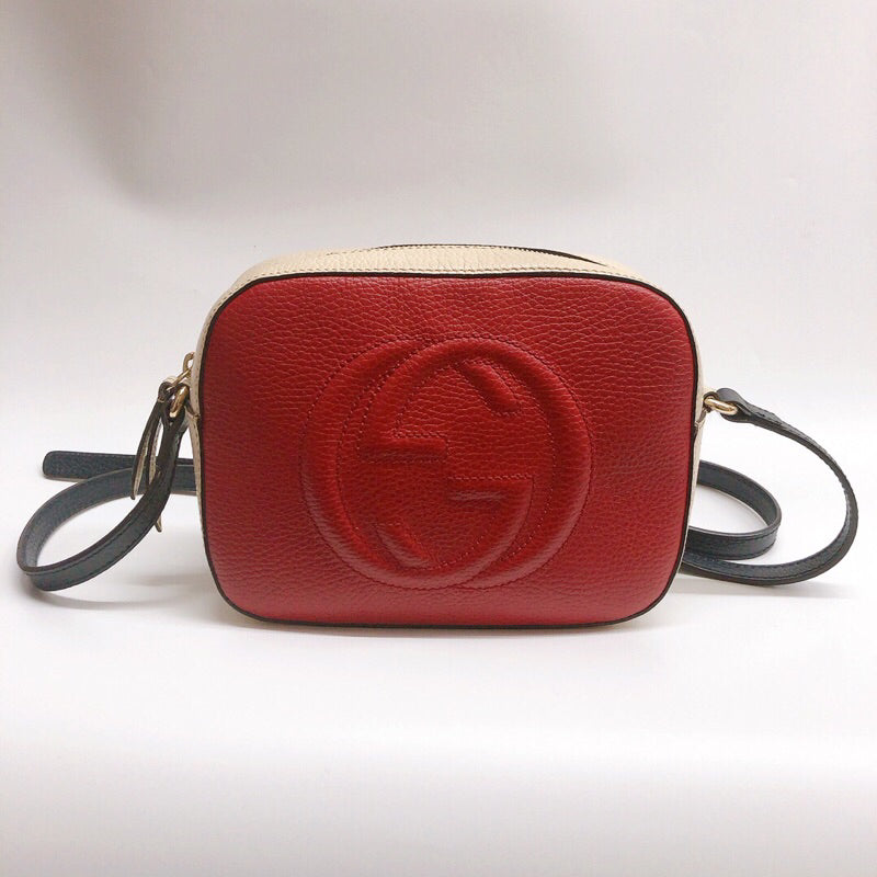 GUCCI 431657 SOHO DISCO 撞色 相機包 方包