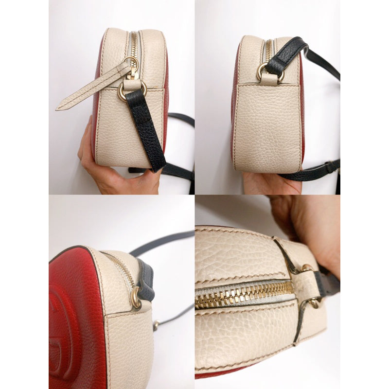GUCCI 431657 SOHO DISCO 撞色 相機包 方包