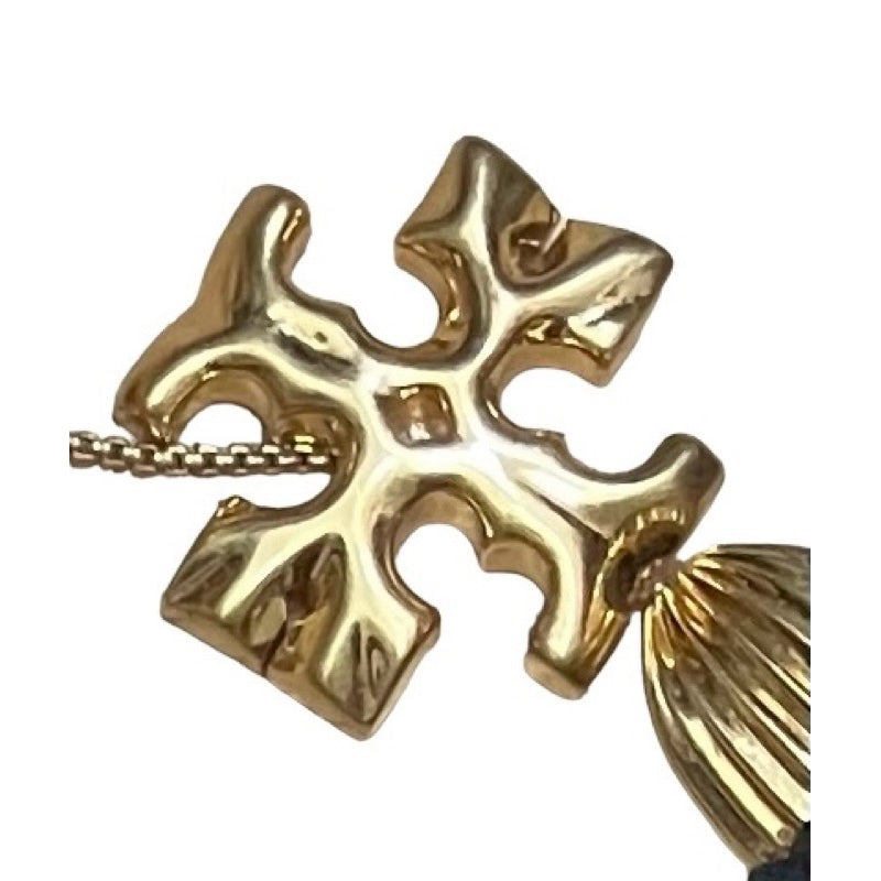 TORY BURCH 個性時尚木珠彩珠混搭項鍊 保證正品
