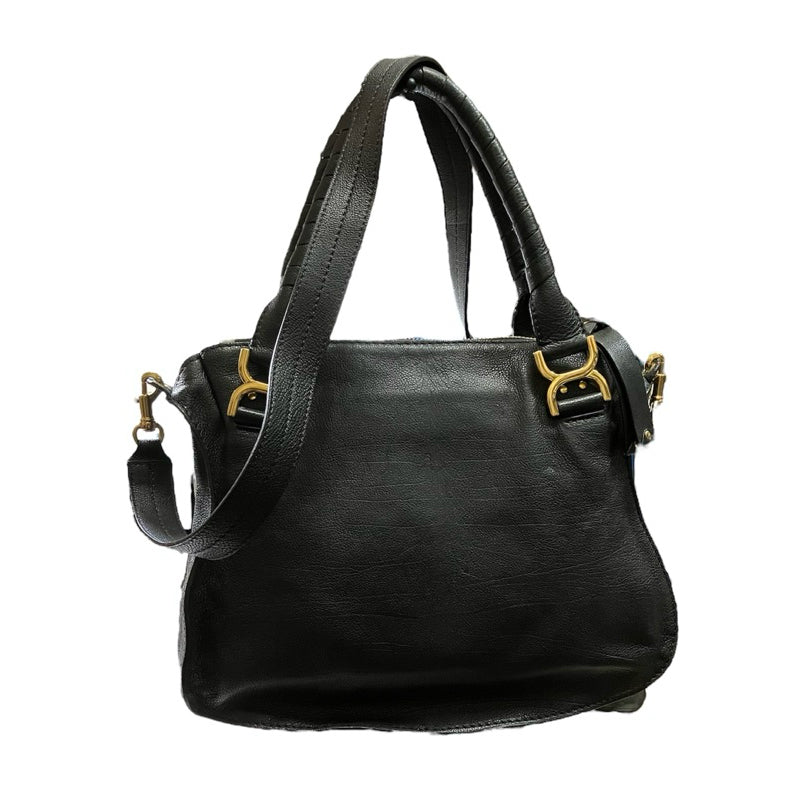 CHLOE MARCIE 黑色真皮肩背斜背包 保證正品