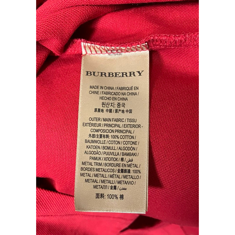 BURBERRY 正紅色POLO衫 保證正品