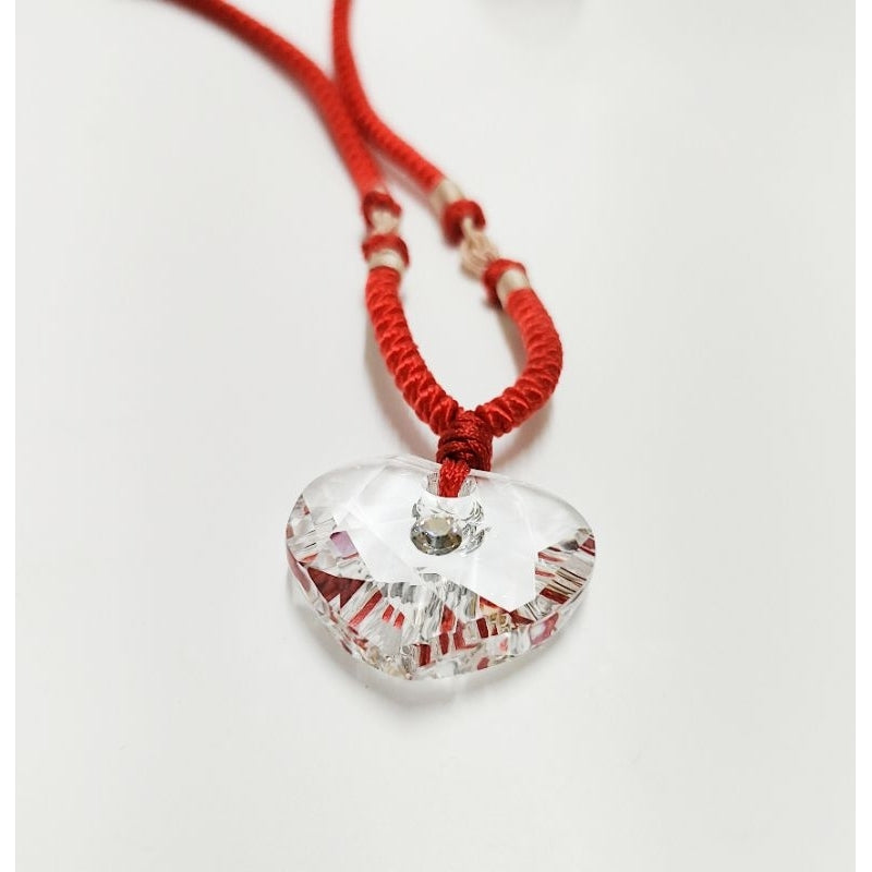 SWAROVSKI 施華洛世奇 項鍊 水晶 心型 紅繩 保證正品
