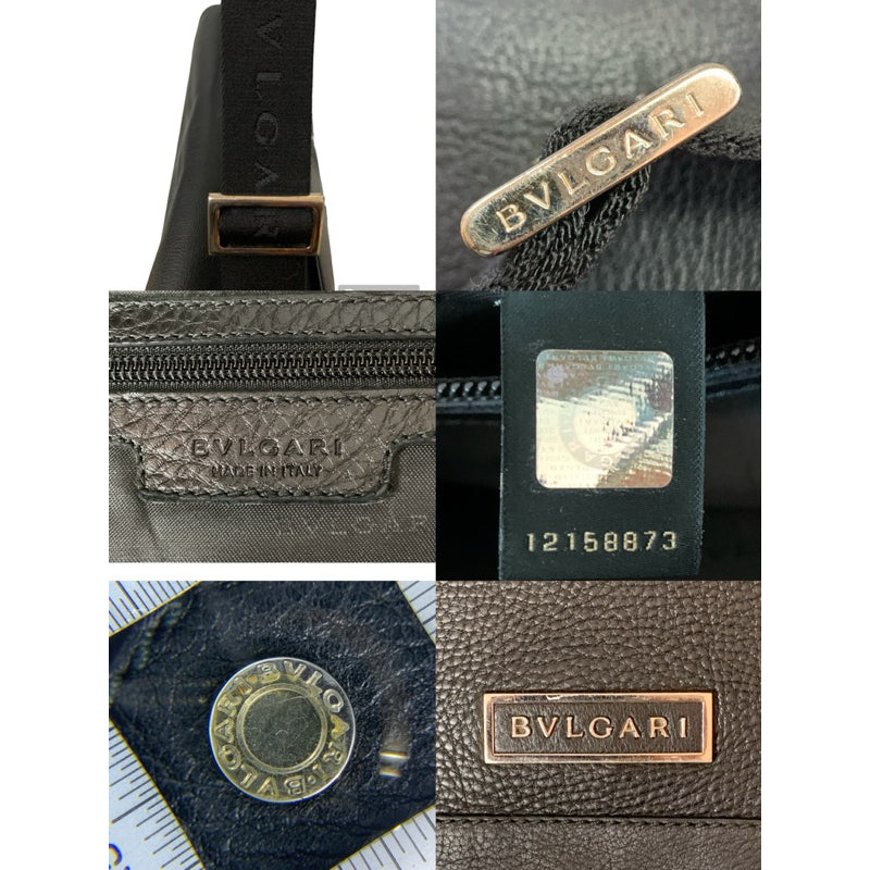 寶格麗 BVLGARI 真皮 男 掀蓋 信封包 郵差包 保證正品
