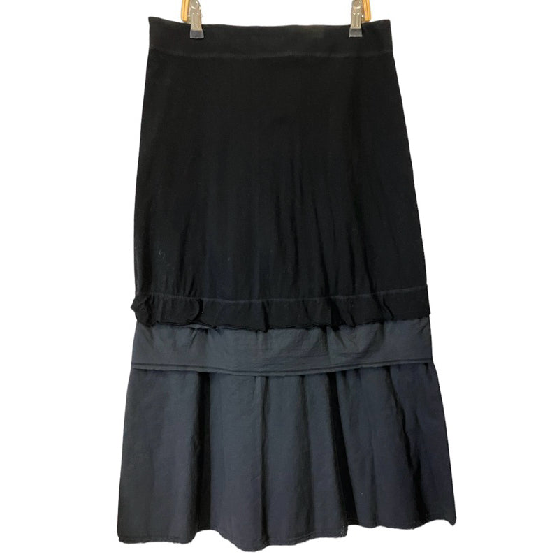 PLEATS PLEASE PP ISSEY MIYAKE 三宅 黑色 異色拼接層次裙 保證正品