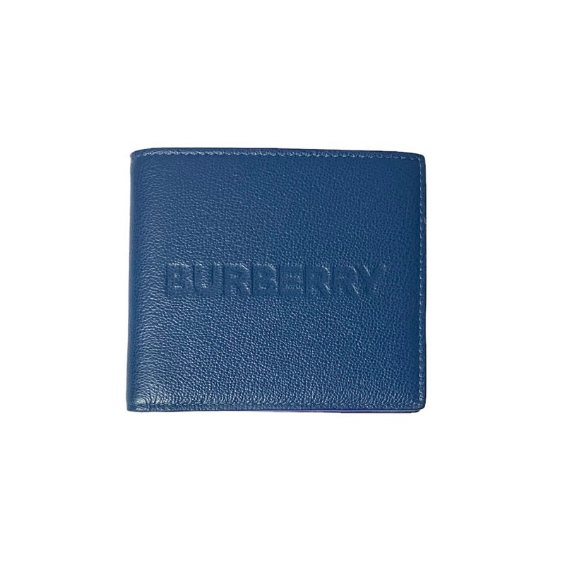 BURBERRY 80715281 品牌壓紋LOGO牛皮八卡短夾 保證正品
