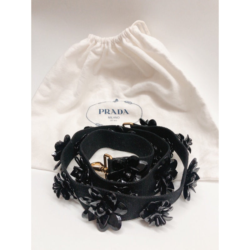 PRADA立體 花朵 包包背帶 背帶 保證正品