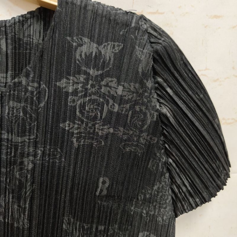 PLEATS PLEASE PP ISSEY MIYAKE 印花 三宅 摺衣 皺褶 短袖 套裝 成套 保證正品