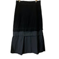 PLEATS PLEASE PP ISSEY MIYAKE 三宅 黑色 異色拼接層次裙 保證正品