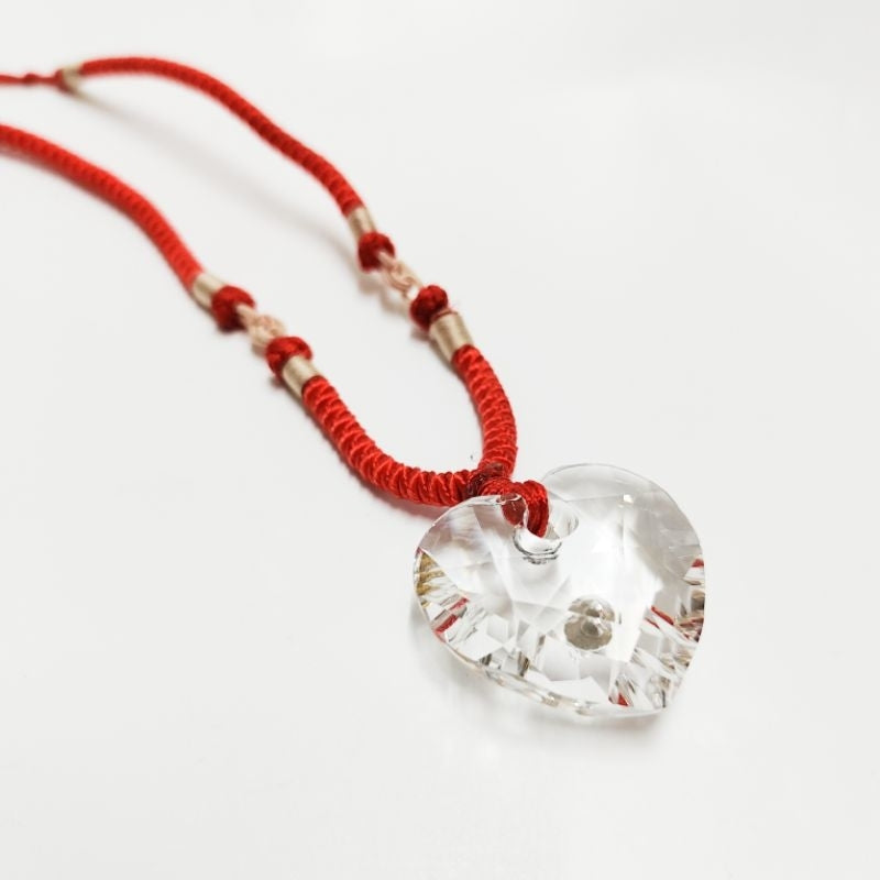 SWAROVSKI 施華洛世奇 項鍊 水晶 心型 紅繩 保證正品