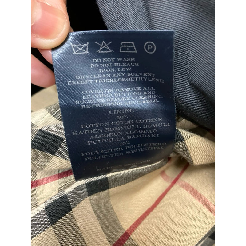 BURBERRY 深藍色風衣外套 保證正品