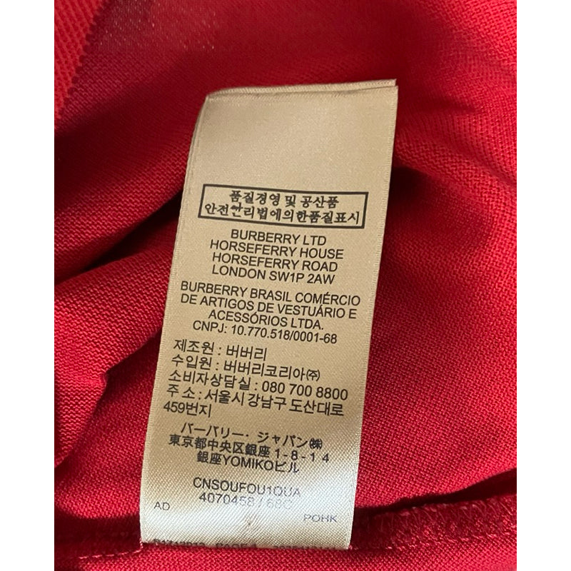 BURBERRY 正紅色POLO衫 保證正品
