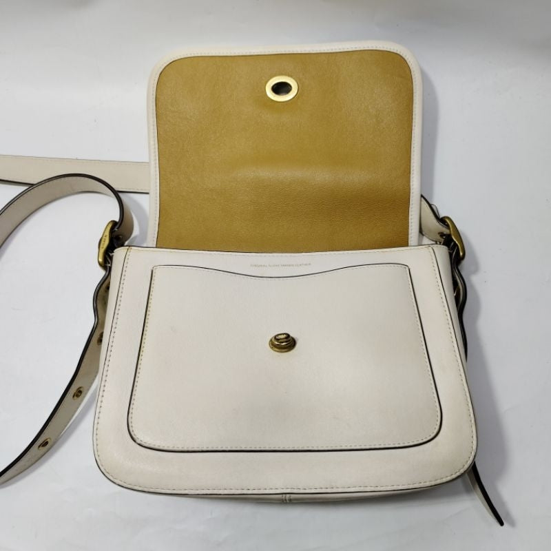 COACH 蔻馳 89139 翻蓋 條紋 拼接 斜背包 保證正品
