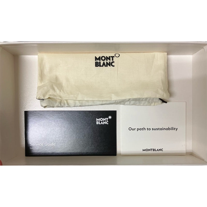 MONTBLANC 萬寶龍 L型大手拿拉鍊長夾 全配 保證正品