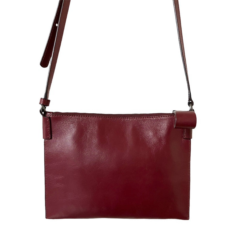 MARC BY MARC JACOBS 酒紅色卯釘斜背包 保證正品